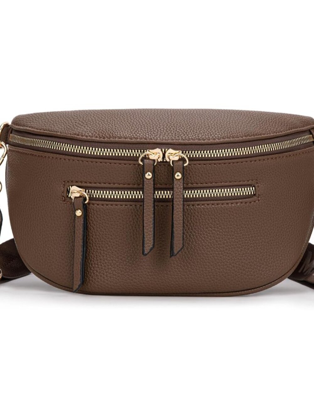 Crossbody Bag for Women, Vegan Leather Bum Bag with Wide Strap | Soft Vegan Leat